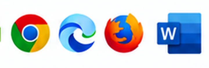 Chrome، Edge، Firefox و Word